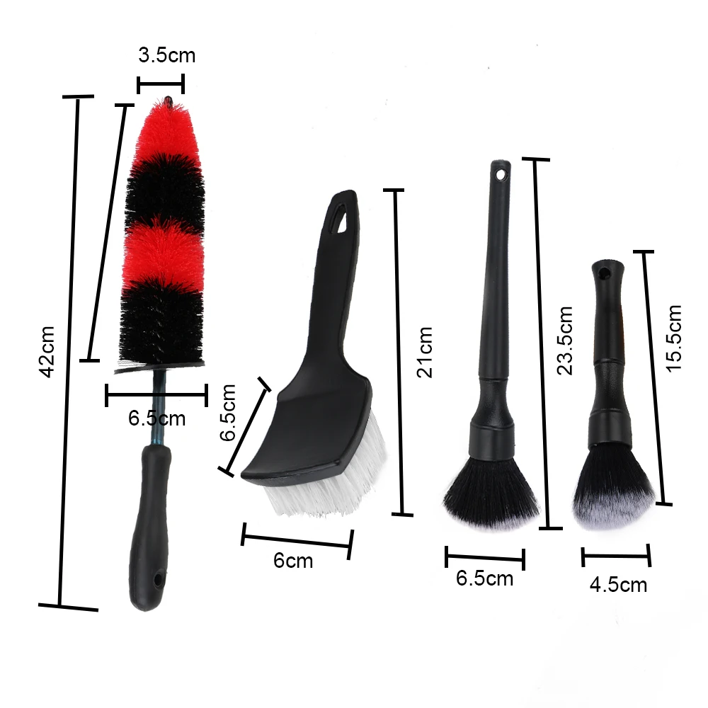 Cepillo de lavado de ruedas de coche multifunción, cepillo de limpieza de hendiduras de asiento Interior, cepillo de fregado de llanta de neumático