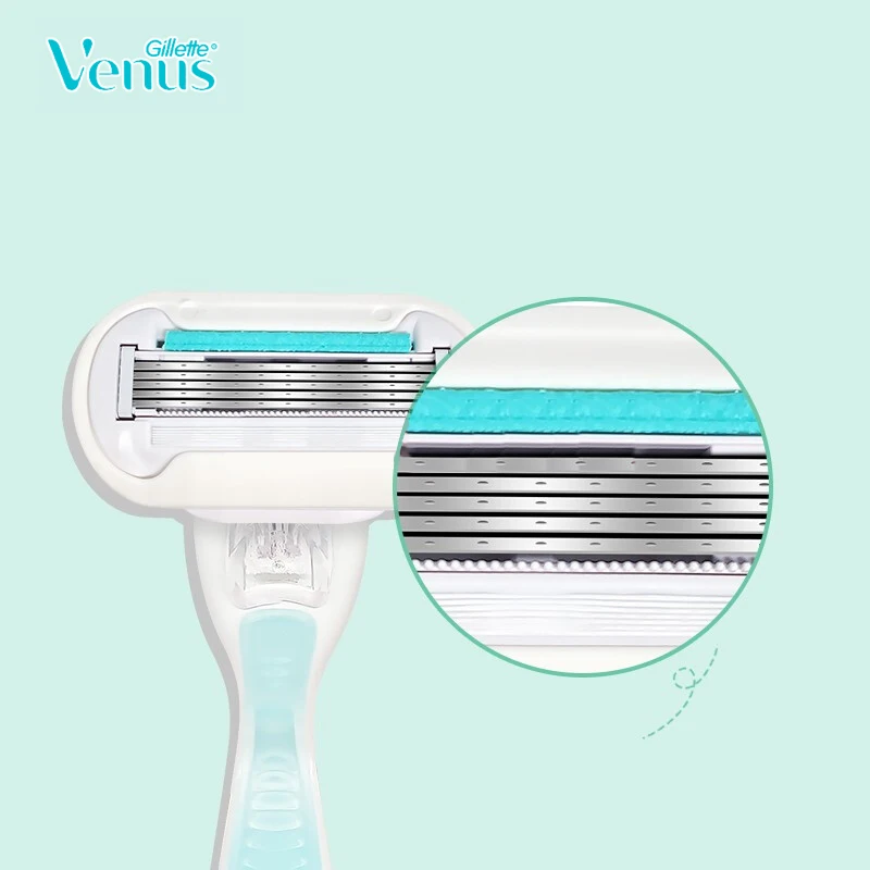 Женская бритва Gillette Venus Breeze, 3-слойная бритва из нержавеющей стали, бритвенные лезвия для девушек, для тела, лица, ног, бритва для удаления волос