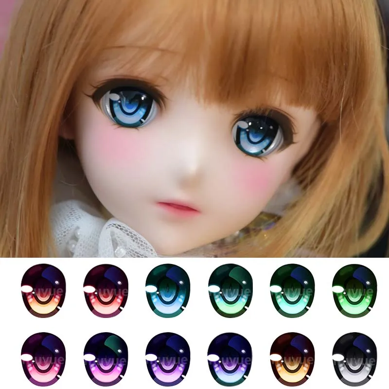 BJD Eyes doll Metallic effect 10mm-24mm doll acrylic eyes for 1/8 1/6 1/4 1/3 BJD SD DD DollfieDream doll accessories 10mm-24mm