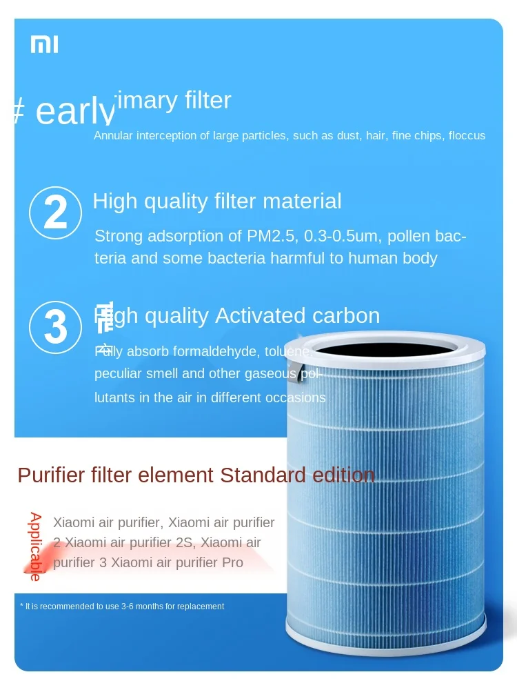 CX air filter element original formaldehyde removal enhanced version