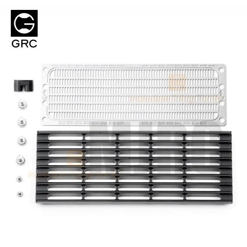 Hdrc Metal Front Grille Middle Net For 1/10 Traxxas Trx-4 Trx4 82056-4 Defender Rc Crawler Car Upgrade Decoration Parts