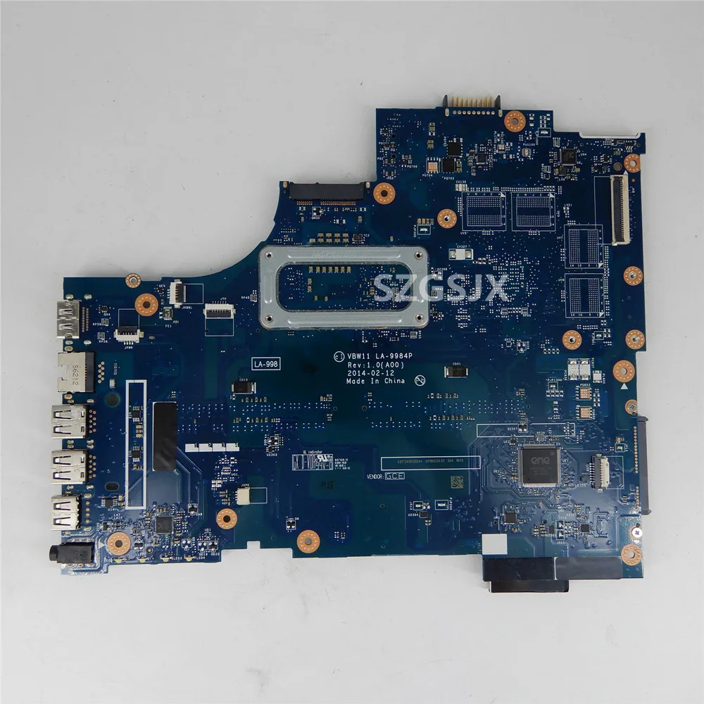 FOR Dell Inspiron 17R 5737 3737 Laptop Motherboard, VBW11 LA-9984P, I5-4200U CPU CN-0W6XCW DDR3L TEST Ok