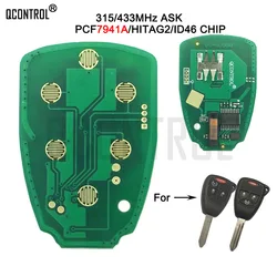 QCONTROL Car Remote Control Key Circuit Board for Chrysler/JEEP/DODGE Liberty Wrangler Commander Patriot Compass Grand Cherokee