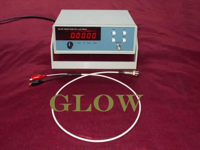 Glowss28520デスクトップ4-および-a-ハーフ電流信号テストデジタルnano-ammeter、マイクロ-amメーター