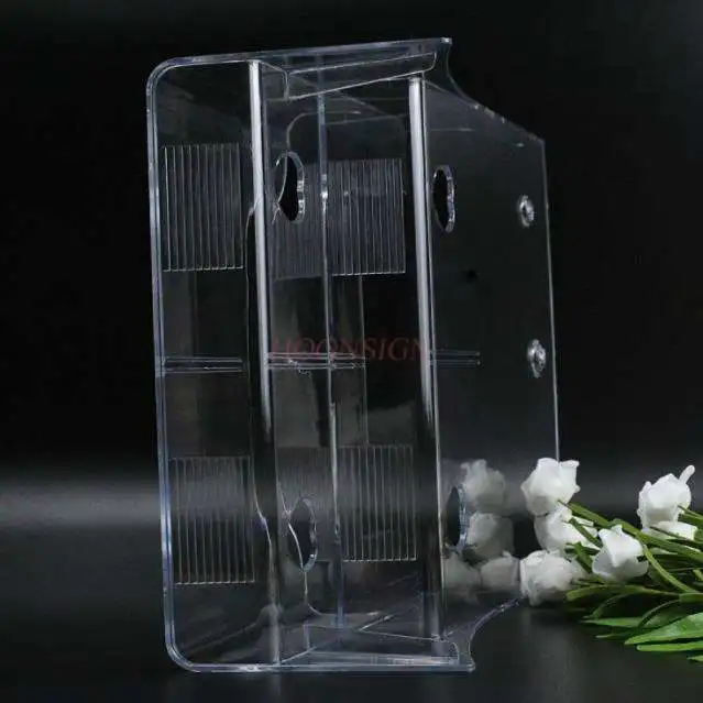 A4 two-layer desktop transparent information shelf display box leaflet catalogue wall hanging acrylic information box