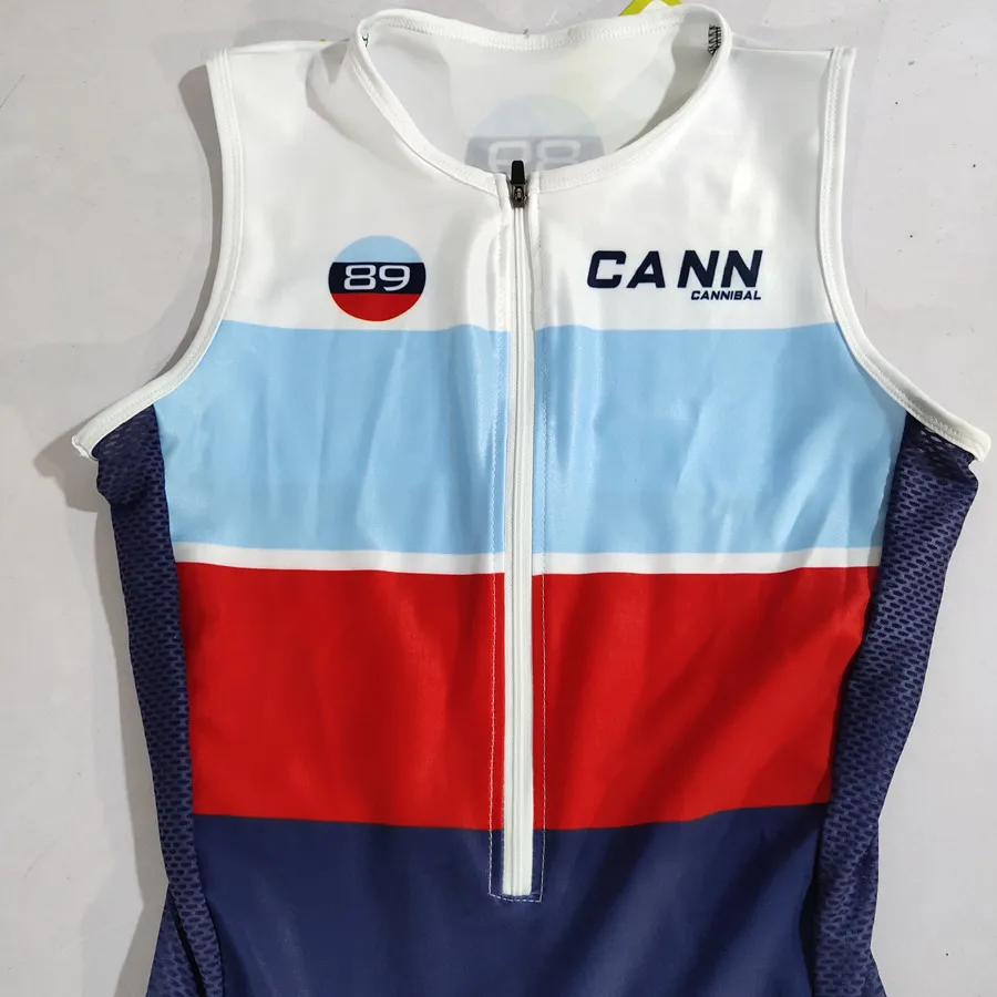 CANNIBAL-Sleeveless Cycling Suit for Men, Triathlon Skinsuit, Maillot, Outdoor Bicycle Bike Jersey Outfit, Summer Clothing