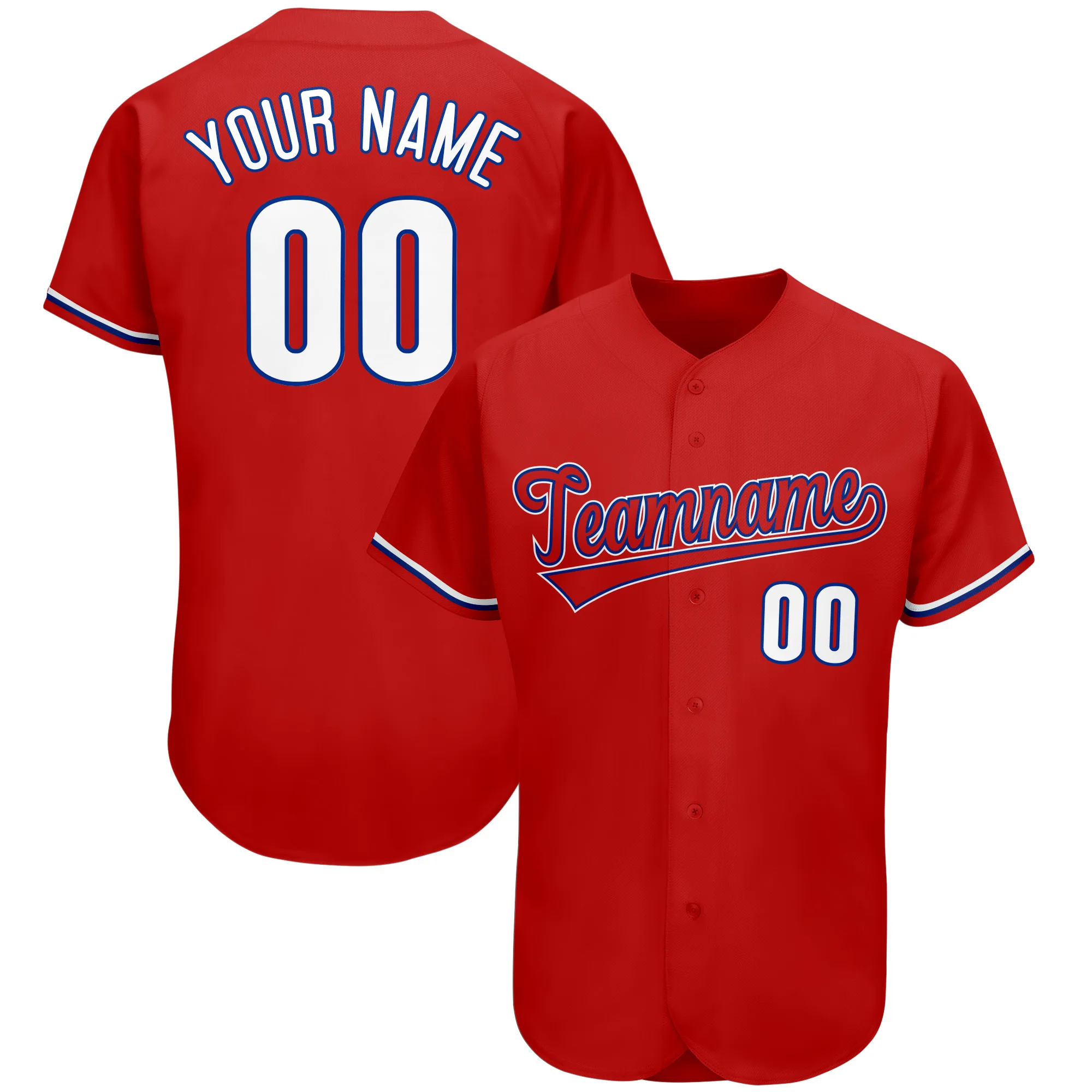 Custom Baseball Jersey Free Design Your Logo,Team Name/Number Embroidered Soft V-neck Shirts for Gentlemen/Lady/Youth Outdoors