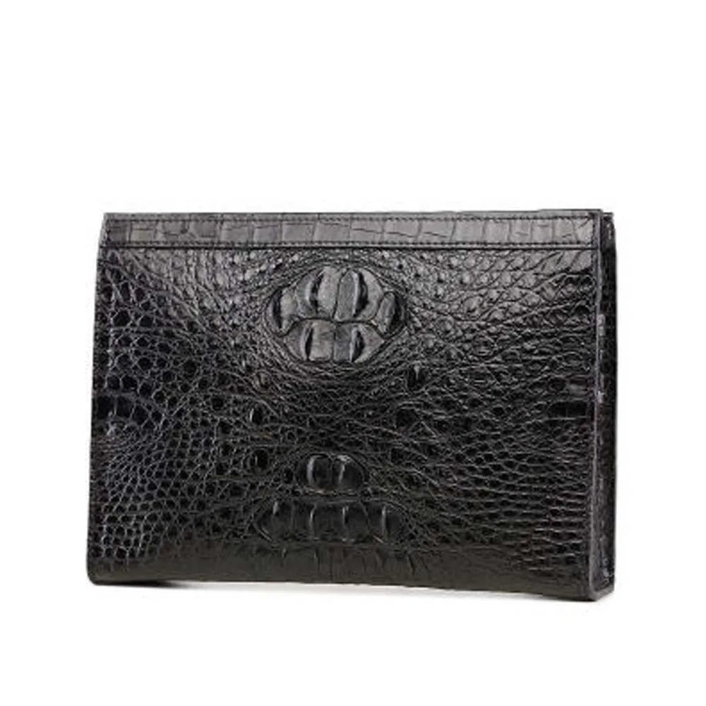 

ousidun new crocodile bone skin men bag male business men envelope bag large capacity crocodile handbags Cross section