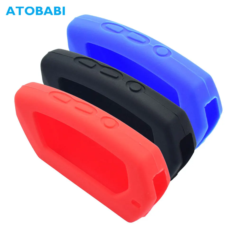 ATOBABI Silicone LCD Key Cases For Pandora DX-90 D010 DX 90 91 6X 9X 90B 90BT 90L 42 Moto Two Way Car Alarm System Remote Cover