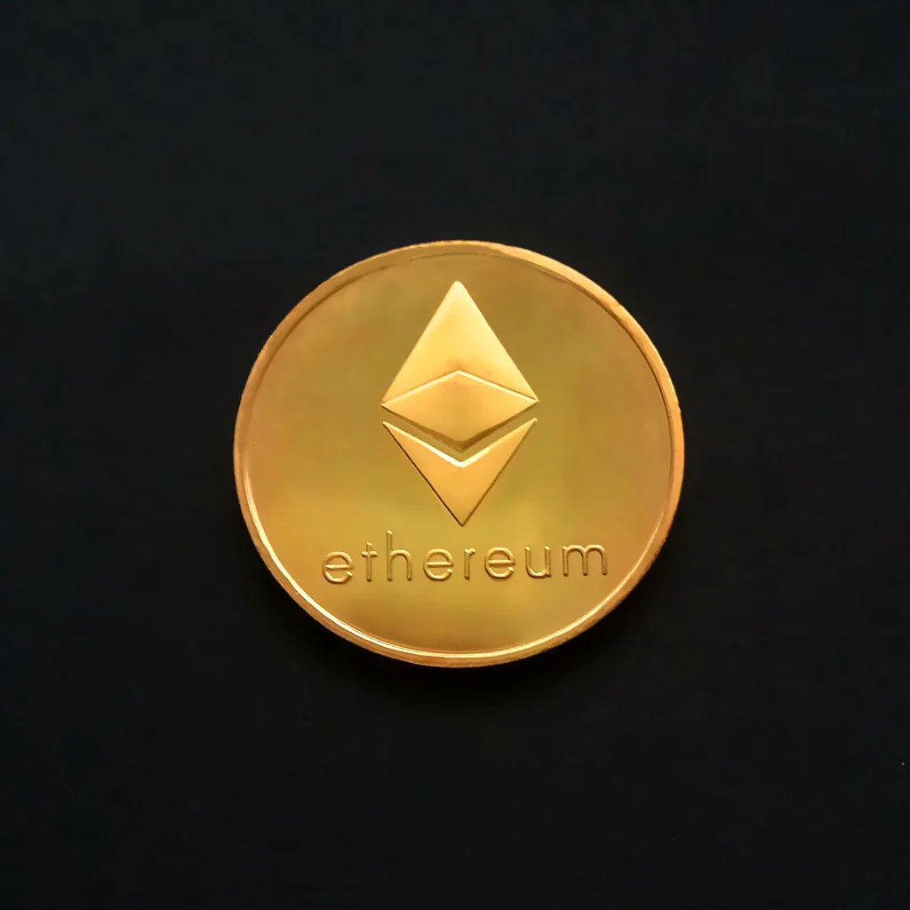 Creative Ethereum Coin Souvenir Gold Plated Collectible Great Gift Ethereum Art Collection Physical Commemorative Coin