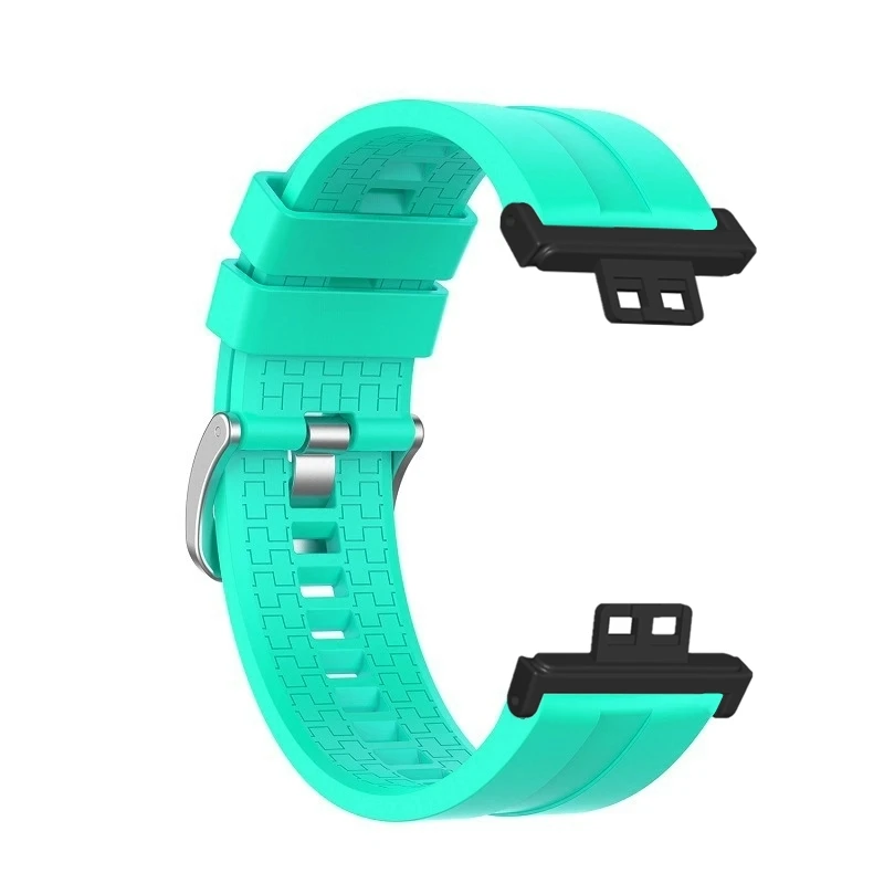 حزام رياضي ملون لساعة Huawei Watch Fit، سوار معصم بديل من السيليكون الذكي لساعة Huawei Watch Fit