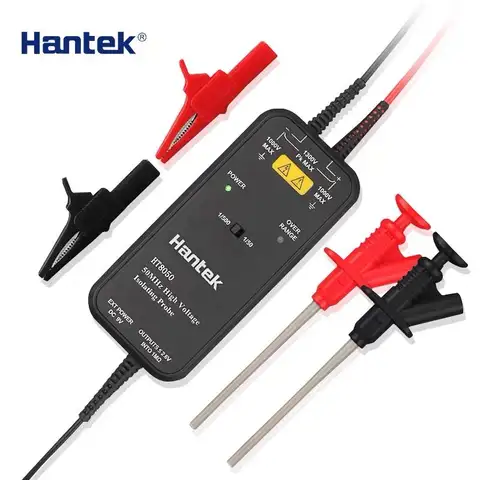 Hantek HT8050/8100 Oscilloskop Högspänningsisolerad Differentialprob 50MHZ-100MHZ Bandbredd 1/50 1/500 Tvåstegsdämpning 8 best sales isoleringssond oscilloskop - №3