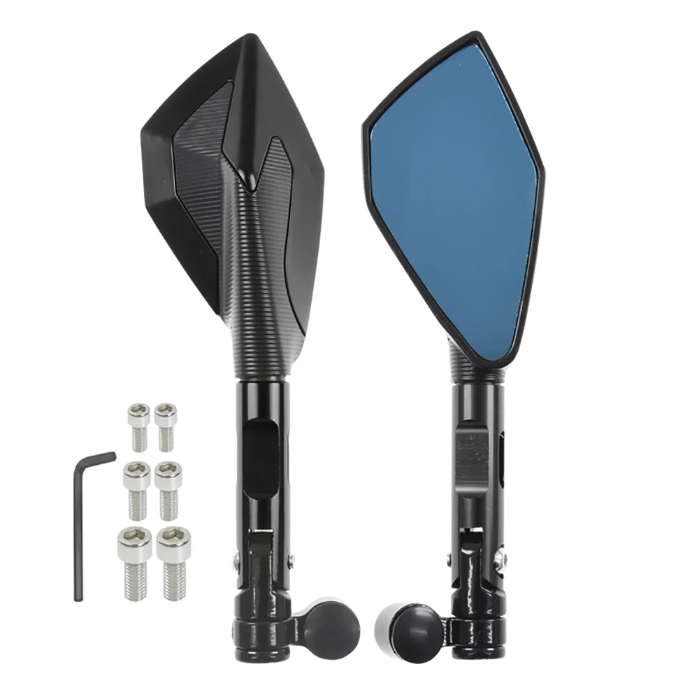 

For YAMAHA Tenere 700 T700 XTZ 700 T7 Motorcycle 8mm 10mm Screws Mirror Blue Glass Universal CNC Rearview Rear View Side Mirrors