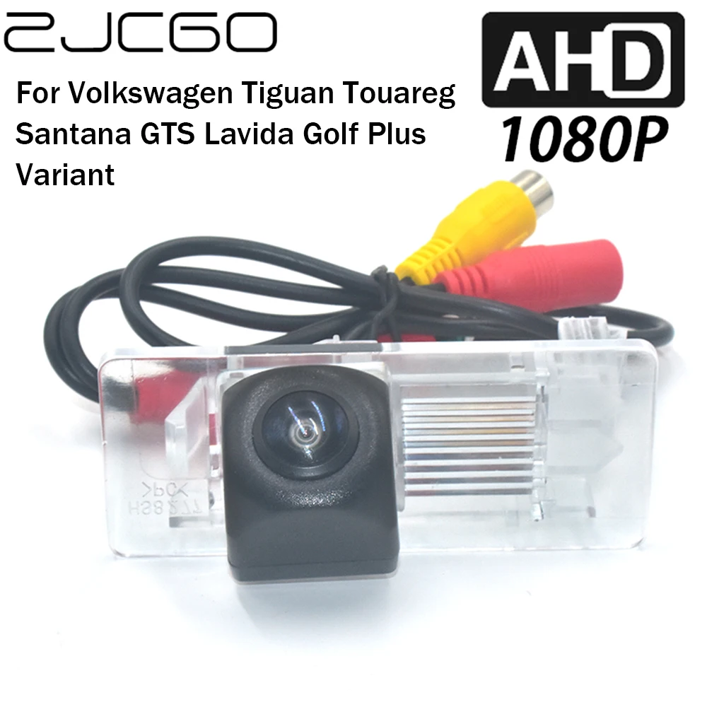 

ZJCGO Car Rear View Reverse Backup Parking AHD 1080P Camera for Volkswagen Tiguan Touareg Santana GTS Lavida Golf Plus Variant