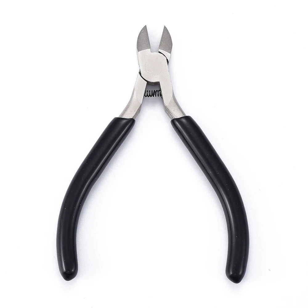 Jewelry Pliers Tools Equipment Blue Flat Nose Cutting Wire Pliers For Jewelry Making Accessories,Carbon-Hardened Steel F95