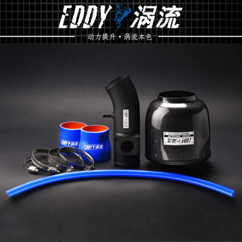 EDDY Intake System Air Intake Pipe & Carbon Fiber Air Filter for Mitsubishi Lancer-ex 1.8 / 2.0 2010-2016 Car Engine Parts