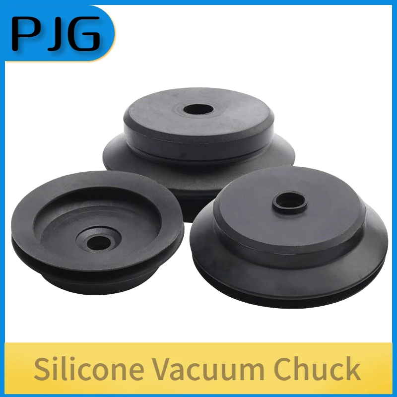 5PCS PJG 60 70 80 Black White Colour Manipulator vacuum chuck industrial pneumatic silica gel Suction Cup nozzle