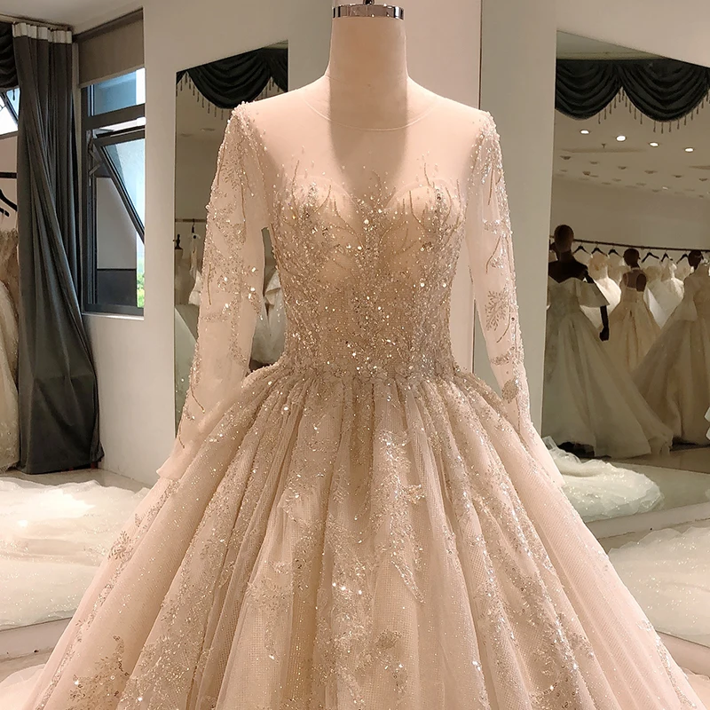 SL-8049 Customized wedding dress vintage elegant long sleeve beaded sequin luxury royal celebrity robe wedding dresses - AliExpress 320 SL-8049 Customized wedding dress vintage elegant long sleeve beaded sequin luxury royal celebrity robe wedding dresses - AliExpress 320