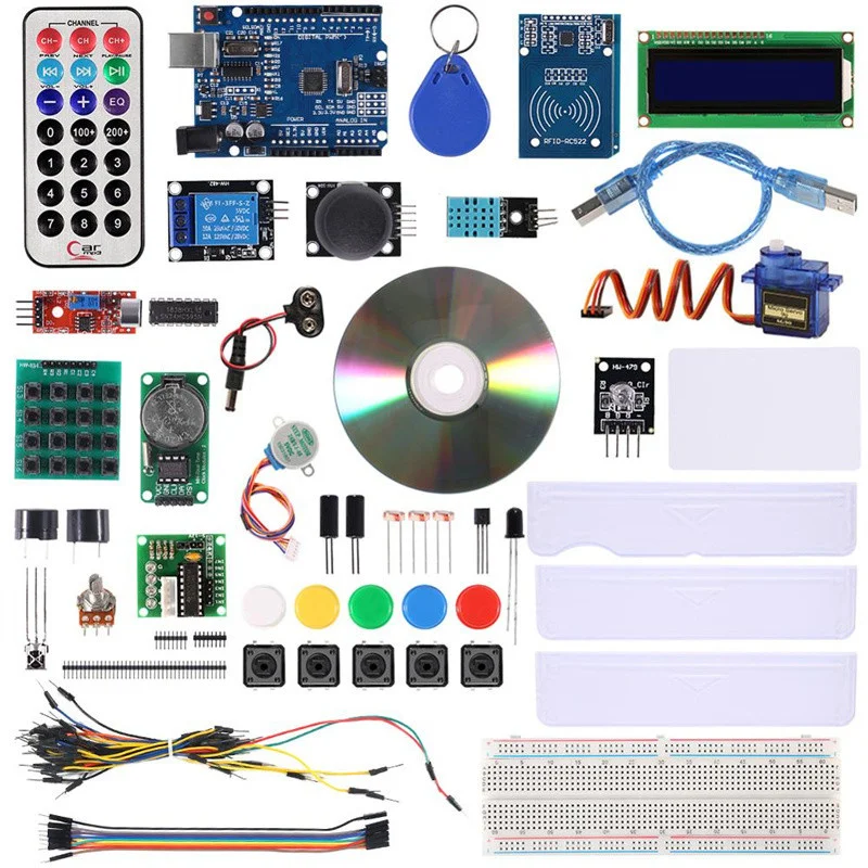 New For Mega 2560 Project Starter Kit Upgraded Advanced Version Starter Kit the RFID learn Suite Kit LCD 1602 for Arduino UNO R3