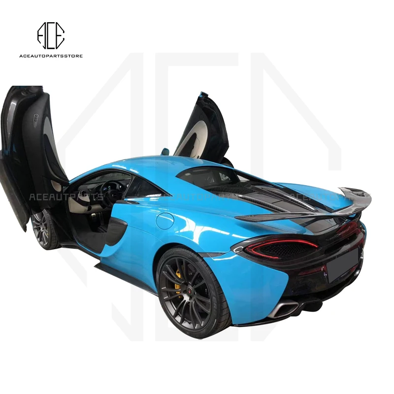 For McLaren 540 570s 570 GT 2016 2017 2018 2019 2020 2021 2022 High Quality Real Carbon Fiber Car Rear Wing Trunk Lip Spoiler