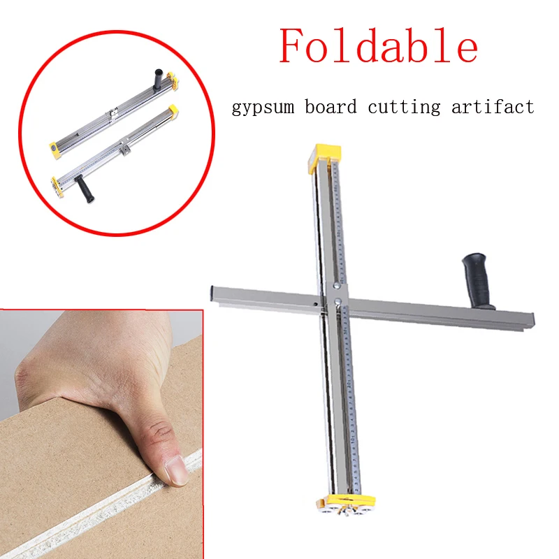 New Gypsum Board Cutting Artifact Roller Type Push-type Drywall Cutting  Stainless Steel Woodworking Cutting Board Tool