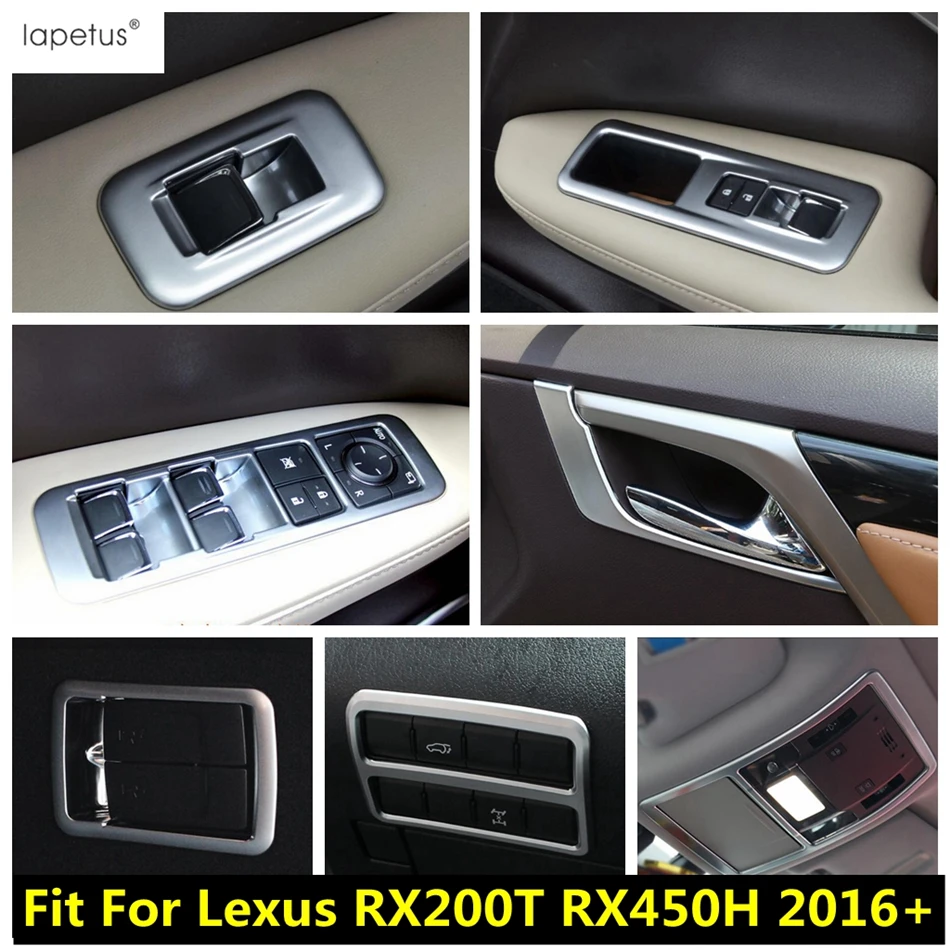 Window Lift / Head Light / Rear Trunk Switch Button / Read Lamp Frame Cover Trim Accessories For Lexus RX200T RX450H 2016 -2020