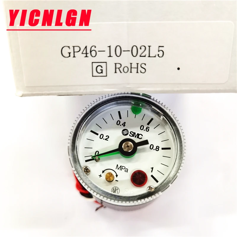 

SMC pneumatic component GP46-10-01L5 GP46-10-02L5 pressure gauge with pressure switch GP46 series voltage DC24V