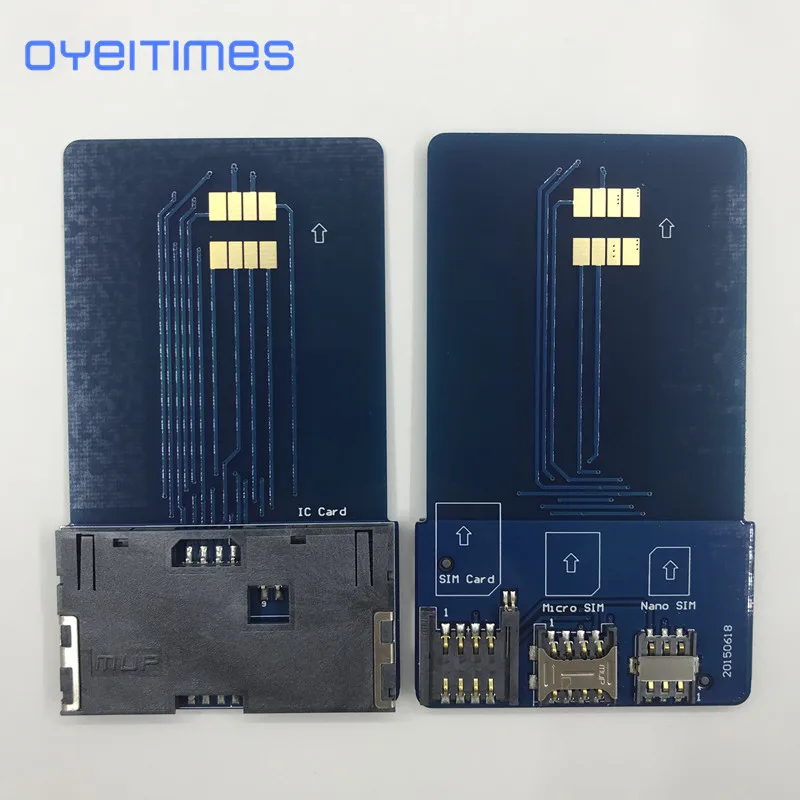 OYEITIMES SIM Card Pinboard Adapter Converter SIM Card Smart IC Card Extension for Mini Micro Nano 2FF/3FF/4FF SIM Card