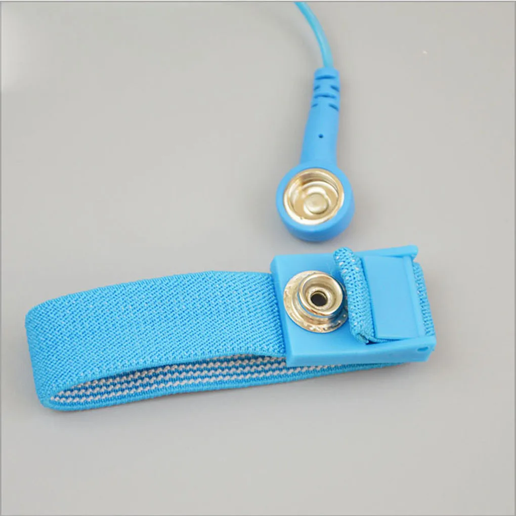 Anti-Static Band Wrist Strap Electrostatic Reusable Bracelet with Grounding Wire Flexible Spare Wristband with Wireless Clip