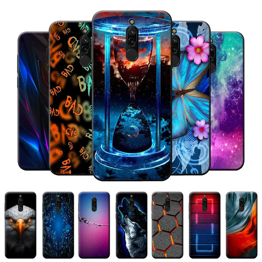 Case For Redmi 8 Cool Case Redmi 8A Silicone Soft Bumper on Redmi 8 Fashion Phone Case TPU Back Cover For Xiaomi Redmi 8 8A 6.22