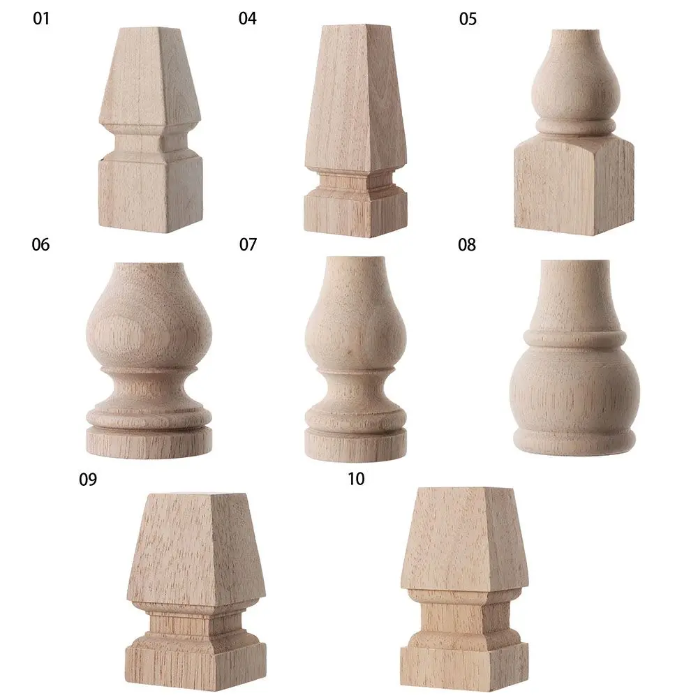 High Quality European Style Accessories Vintage Wood Carved Furniture Foot Legs Home Decor Cabinet Seat Feets image 6