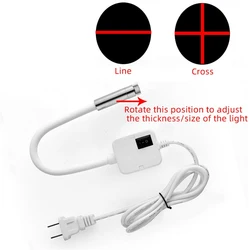 Luz de trabajo láser infrarroja para máquina de coser, luces de posicionamiento cruzado, accesorios de corte de piedra para carpintería