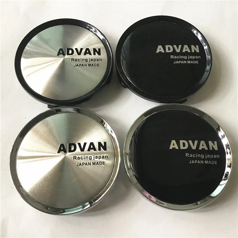 4pcs 74mm ADVAN RACING Car Wheel Center Hub Emblem Badge Cap Covers Auto Styling Accessories