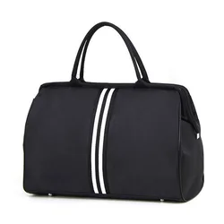 Striped Travel Bag Gym Fitness Bag Luggage Traveling Duffle Sac De Sport Handbag For Women Men Outdoor Sports Shoulder Bag XA46A