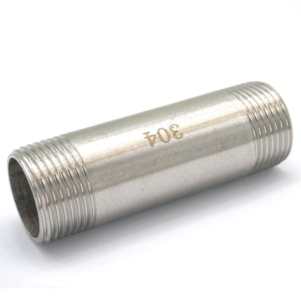 3/4 "Bsp Gelijk Buitendraad Lengte 75Mm 304 Rvs Lange Rechte Pijp Connector Adapter