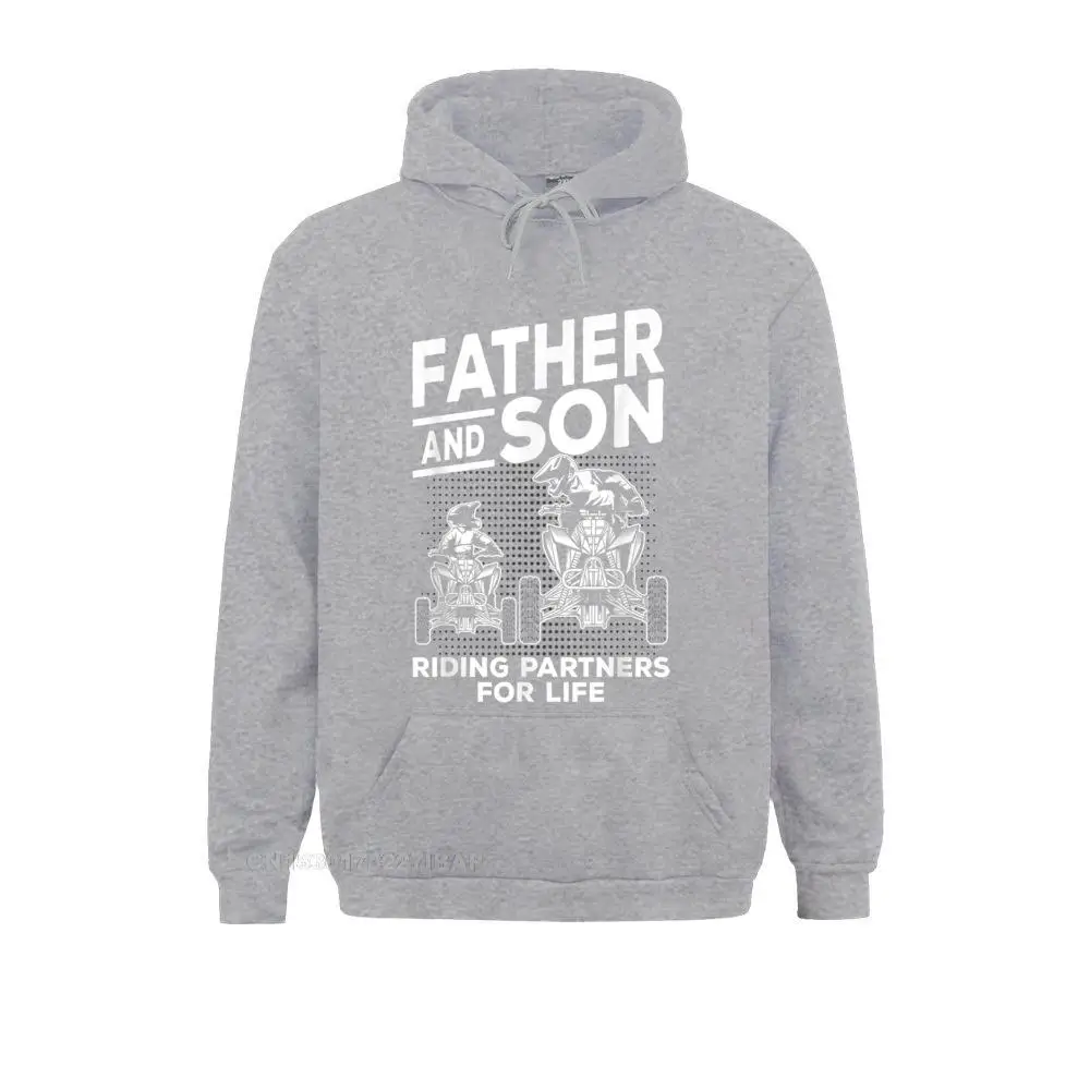 Quad Bike Father And Son Riding Partners For Life ATV Gift Men Discount Anime Hoodies Labor Day Sweatshirts Personalized Hoods