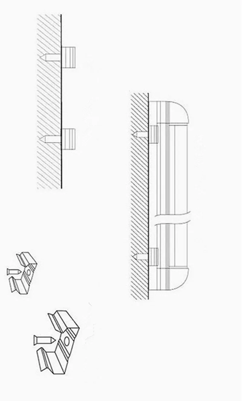 Línea de producción CNC, lámpara de máquina herramienta T5, 0,3, 0,6, 0,9, 1,2 m, lámpara de trabajo Led de 24v