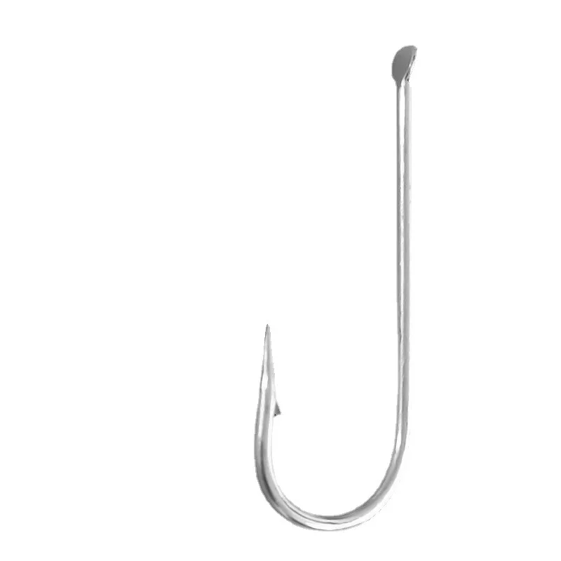 1000Pcs Fishhooks Bulk Flat Head Hooks Barbed Tinned Anti-corrosion Coastal String Longline Hook Sea Fishing Accessories Pesca