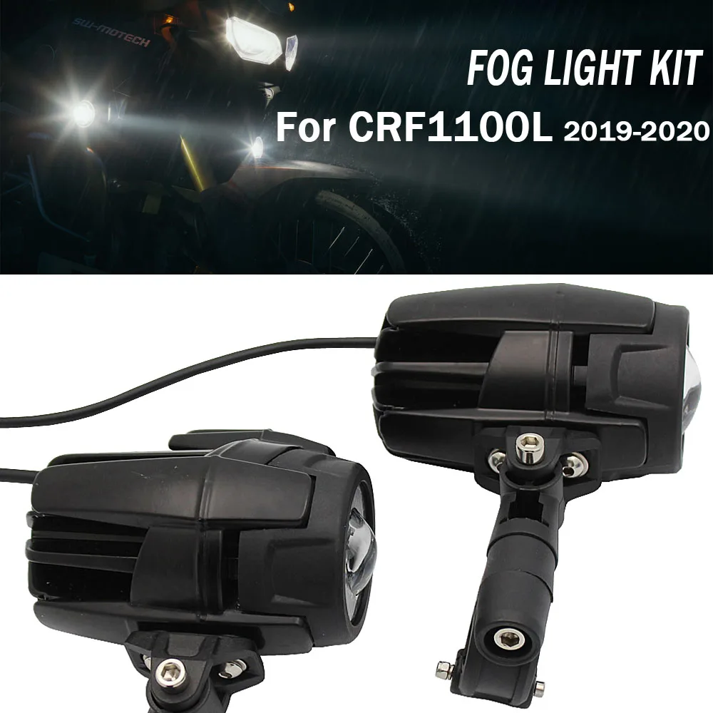 

Fog Lights Motorcycle Accessories LED Auxiliary Fog Light Driving Lamp For Honda CRF1100L Africa Twin CRF 1100 L 2019 2020