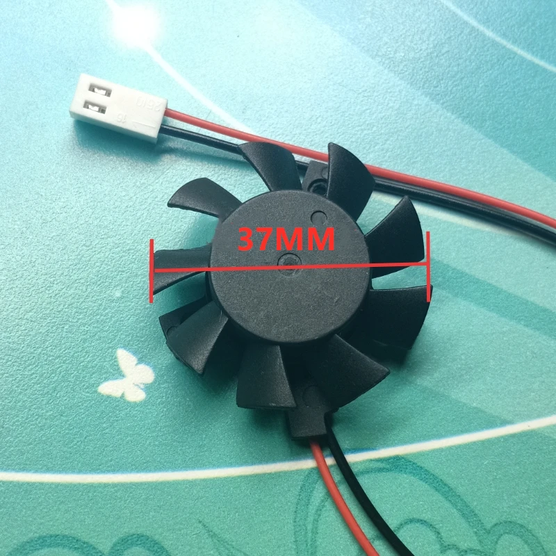 DC 5V Graphics Fan Diameter 37MM  Cooling Fan Hole Pitch 26*26*20mm 2-Wire