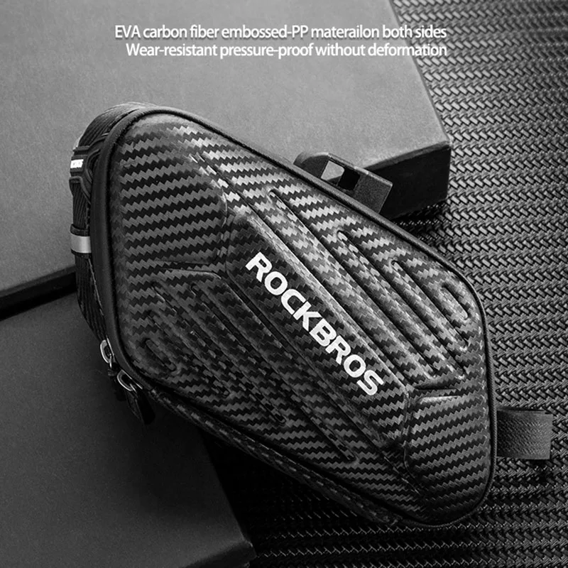 ROCKBROS Rainproof Bike Saddle Bag Large Capacity Bicycle Pannier Cycling Tail Rear Pouch Bag Reflective Bicycle Accessories