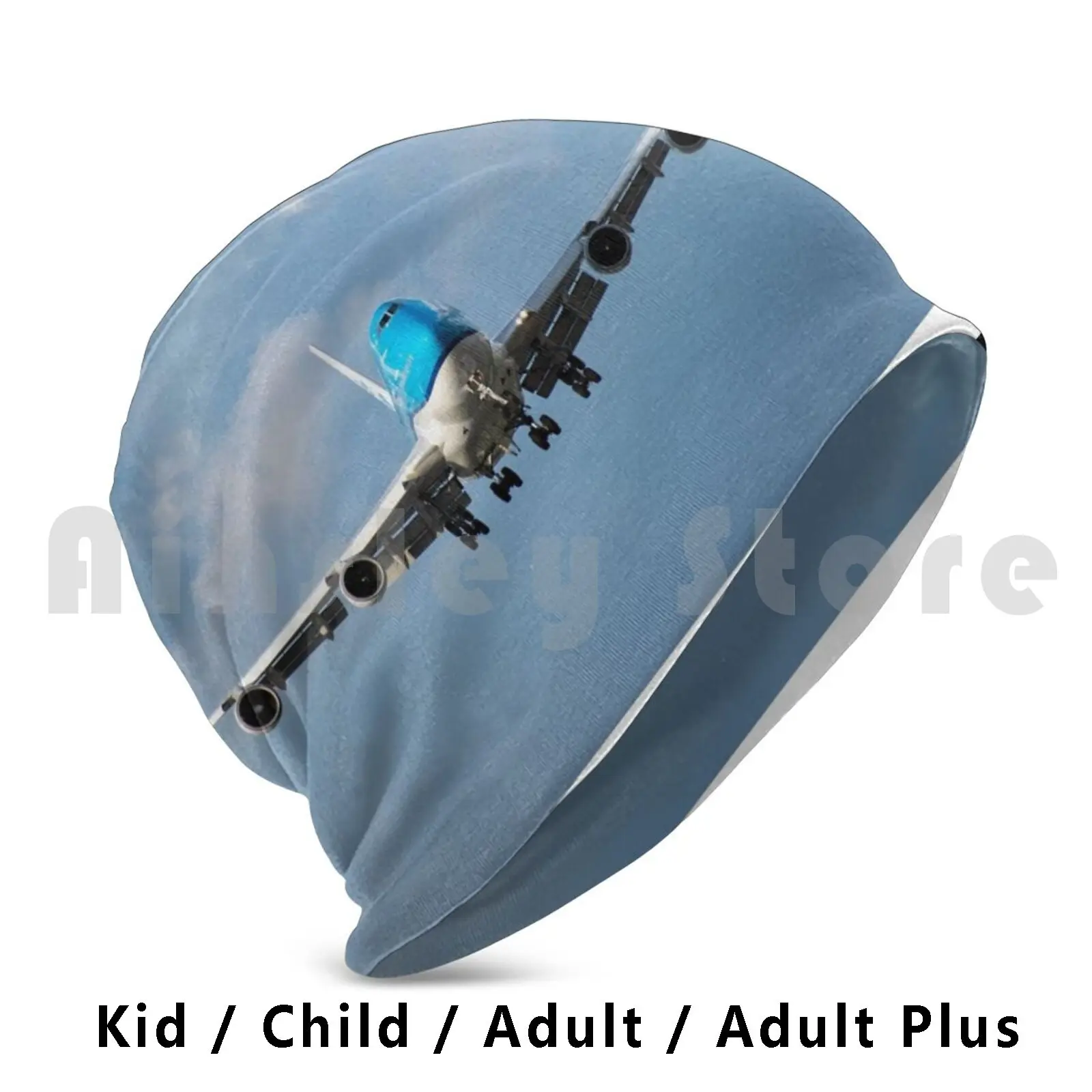 Klm 747-400 Nose On Landing Beanies Knit Hat Hip Hop 747 400 Nose Boeing Flying Flight Aviation Pilot Airways Jumbo