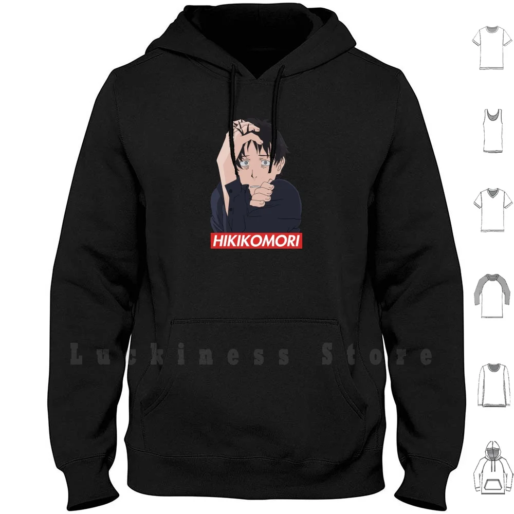 Hikikomori Hoodies Anime Ni Youkuso Cute Kawaii Senpai Vector Manga Hikikomori Ant Social Sad