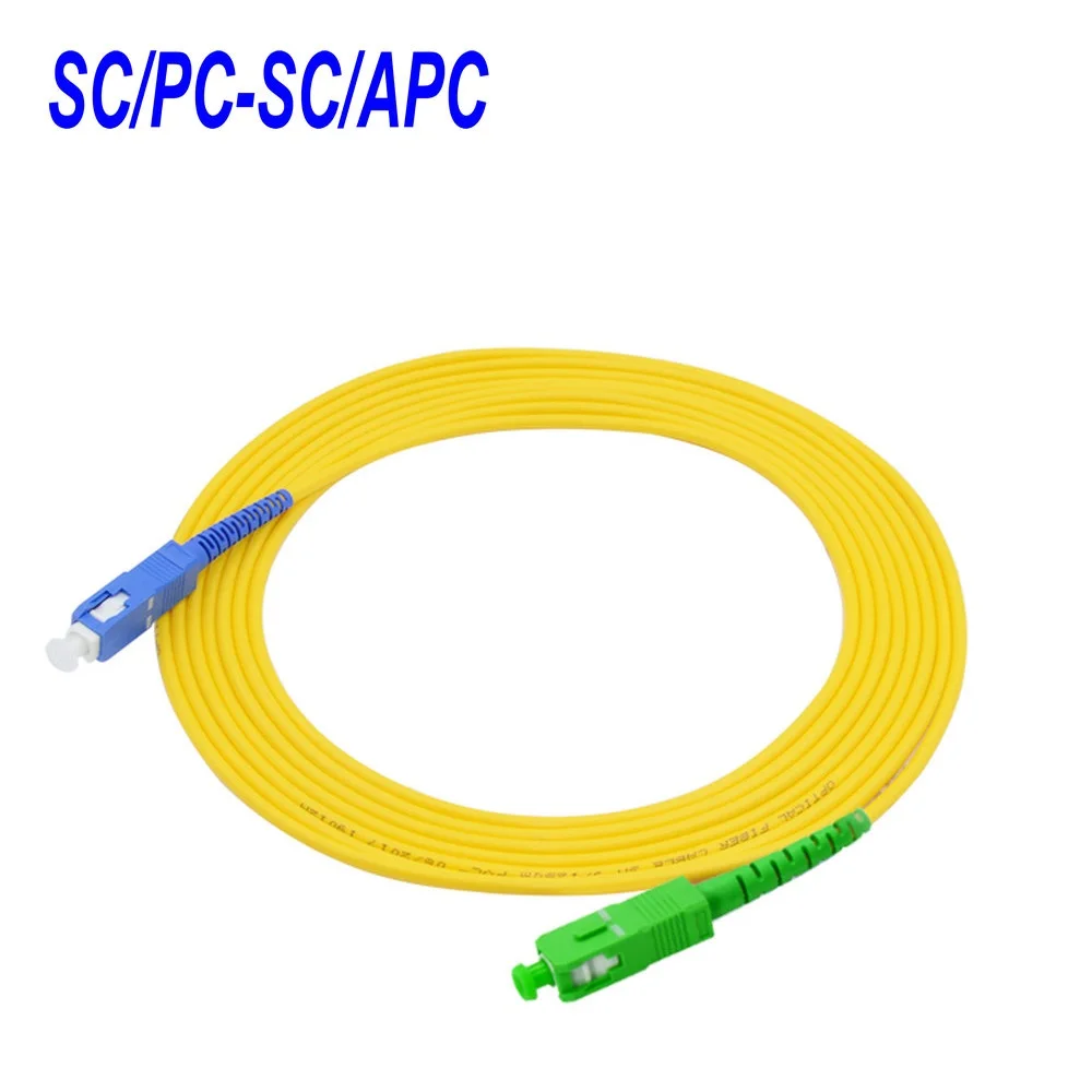 

10Meters SC/APC-SC/PC,3.0mm,Singlemode 9/125,Simplex,Optical Fiber Patch Cord Cable,SC to SC