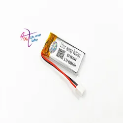 JST XH 2.54mm 652040 3.7V 800MAH 702040 Lithium Polymer LiPo Rechargeable Battery For Mp3 headphone PAD DVD bluetooth camera