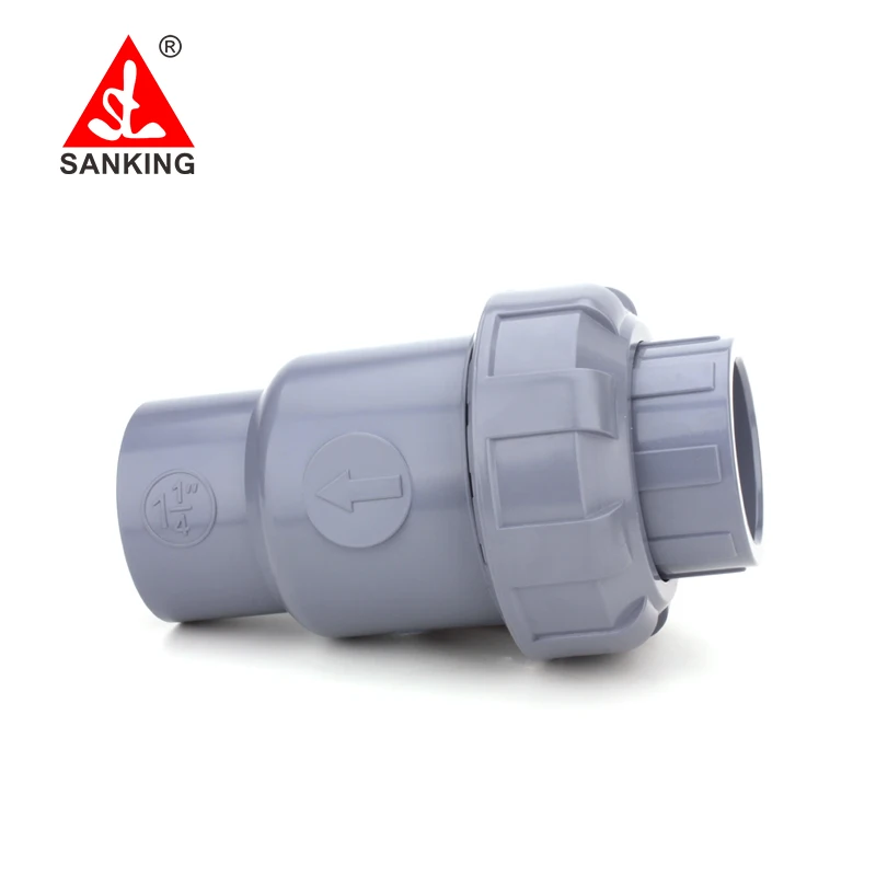 Imagem -03 - Sanking 2063 mm Cpvc Única Válvula de Verificação da União Não-retorno Pvc Flap Válvula de Verificação tipo Válvula de Retenção Hidráulica