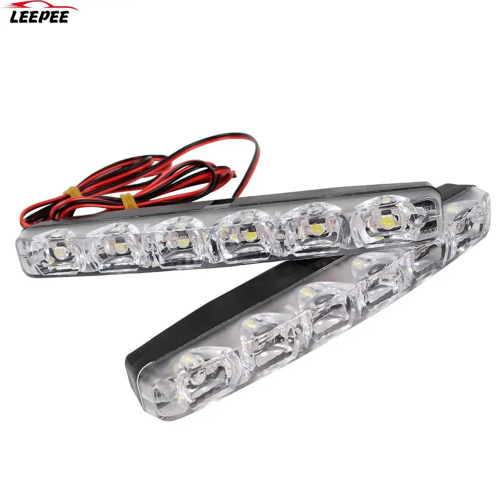 12V LED Strips DRL Car Day Running Light Fog Lamp Accessories for BMW AUDI Skoda Toyota Suzuki Ford Opel Citroen Renault Peugeot