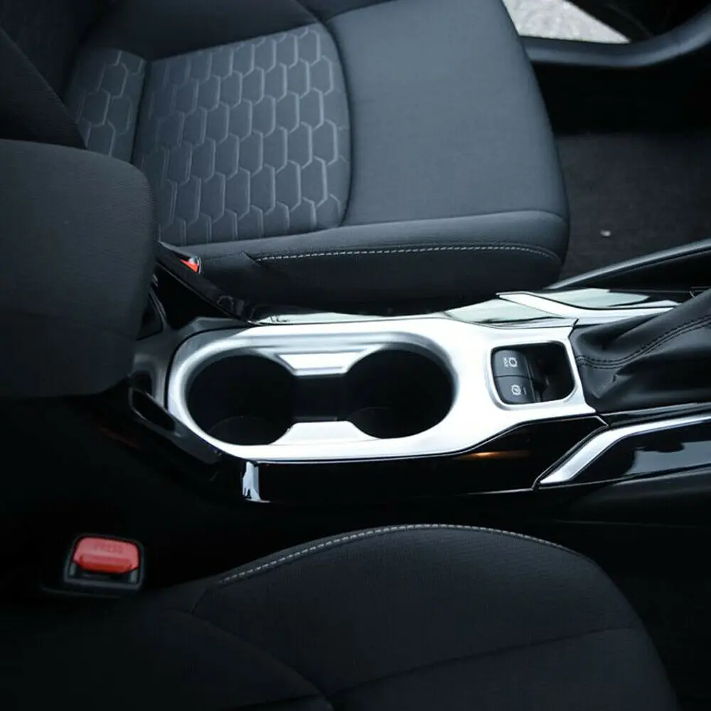 

Accessories Fit For Toyota Corolla 2019 2020 ABS Front Cup Holder Water Bottle Cover Electronic Hand Brake Kit Trim Car Styling