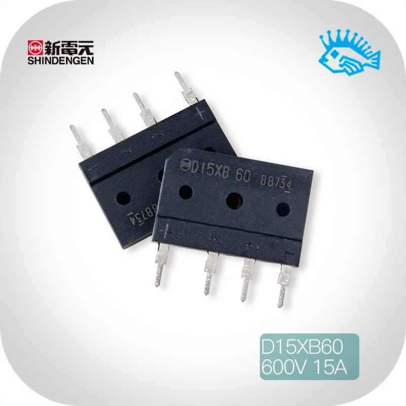 2pcs/20pcs Original Japan Shindengen D15XB60 15A 600V Rectifier Bridge Flat Bridge Bridge Stack New