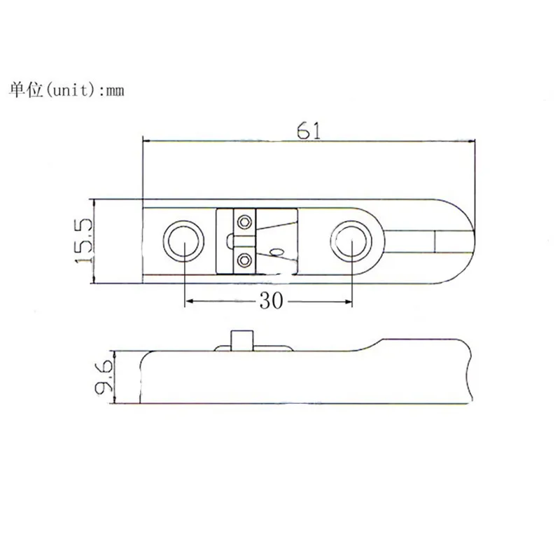 Ein Satz von 4 goldenen Aingle 4-saitigen Bassgitarren-Brücken, individuelle Brücken für E-Bass, Zubehörteile – Detail 6